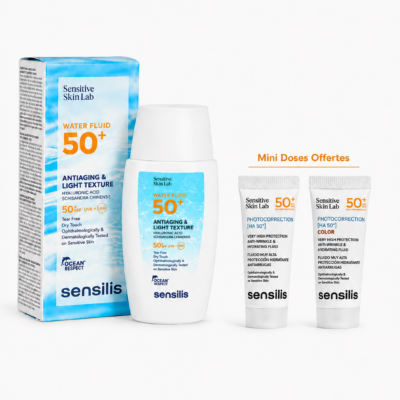 SENSILIS Sensitive Skin WaterFluid Invisible SPF50+ 40mL + 2 Mini Doses 5mL (Offertes)