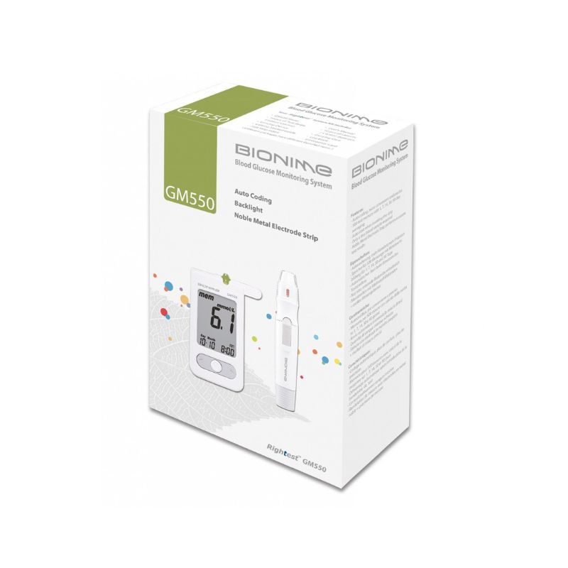 BIONIME Glucomètre appareil lecteur – GM 550