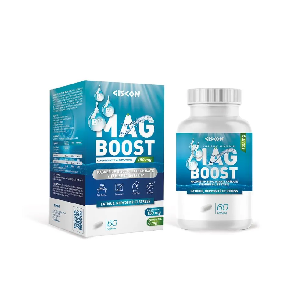MagBoost Magnésium Bisglycinate – 60 gélules