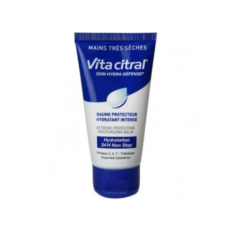 Vita Citral Soin hydra défense 24H Mains Très Sèches 75 mL