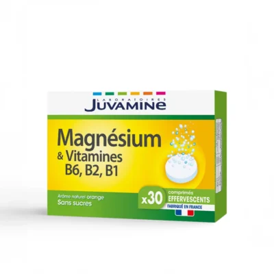JUVAMINE MAGNESIUM & VITAMINES B6 B2 B1 30 COMPRIMES EFFERVESCENTS