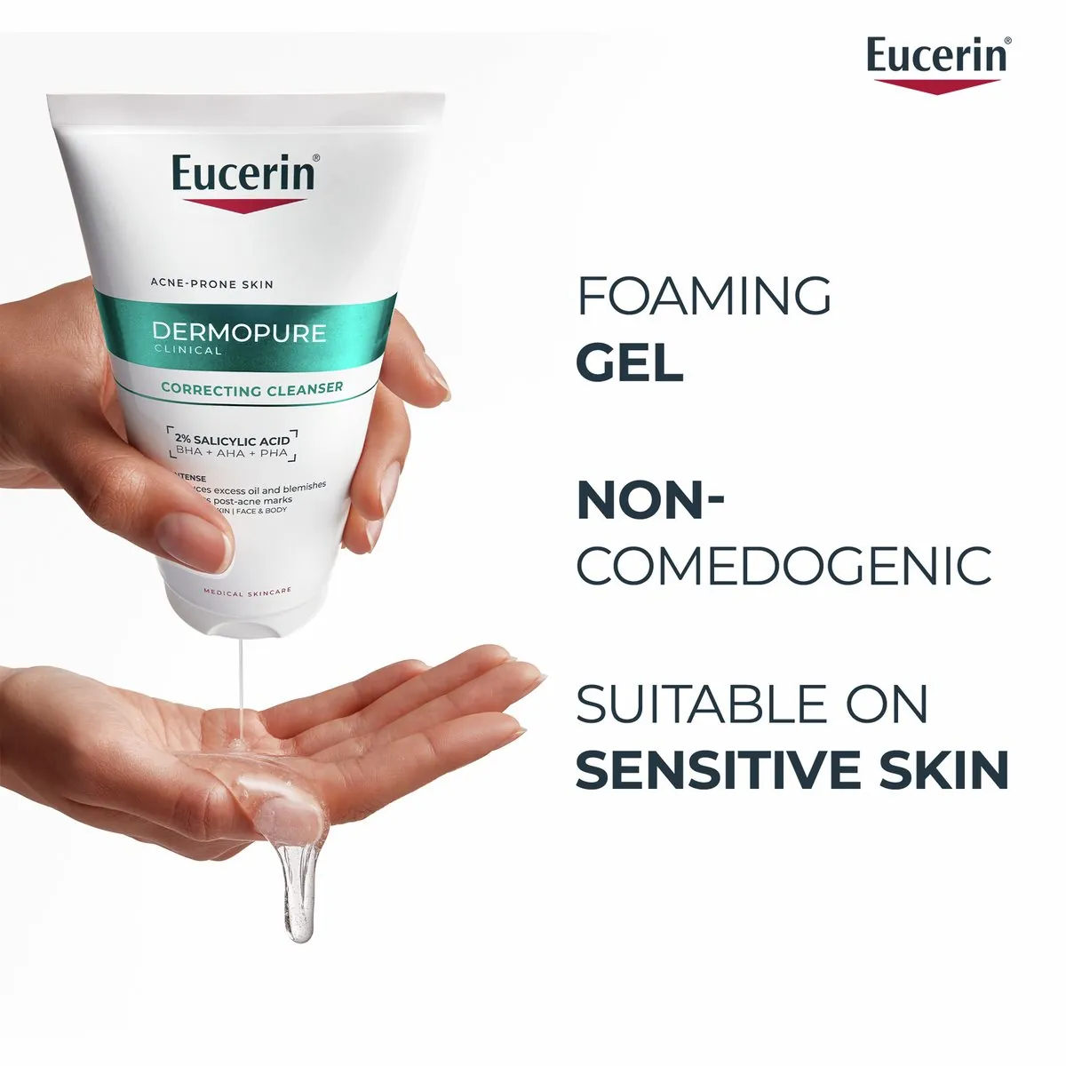 EUCERIN DERMOPURE GEL NETTOYANT TRIPLE ACTION 150ML