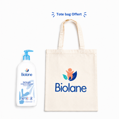 Biolane Gel Corps et Cheveux 2en1 750mL + Tote Bag Offert