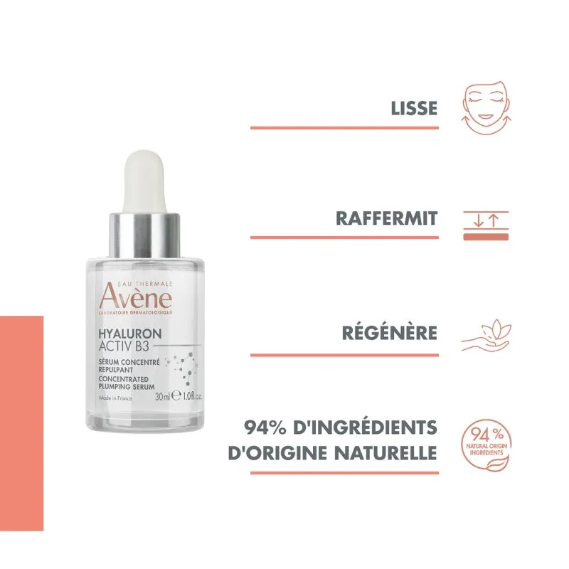 AVENE Hyaluron Activ B3 Sérum Concentré Repulpant 30 mL