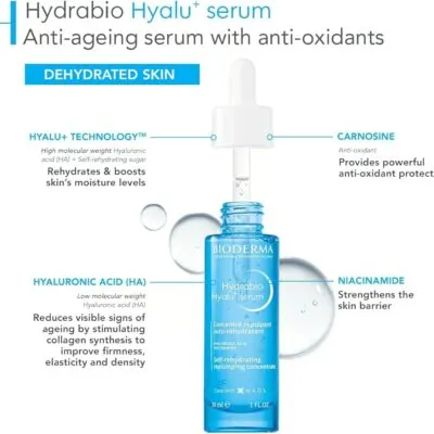 BIODERMA HYDRABIO HYALU+SERUM CONCENTRE REPULPANT 30ML