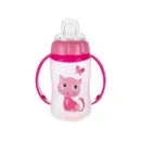 CANPOL BIBERON PLASTIQUE ROSE SILICONE 6M+ 320ML REF 56/512