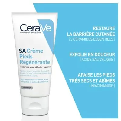 CERAVE SA Crème Pieds Regénérante 88mL