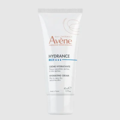 Avene HYDRANCE Riche Crème hydratante 40ml - Crème hydratante riche pour peaux sèches à très sèches. Texture onctueuse, nourrissante, enrichie en Eau Thermale d'Avène