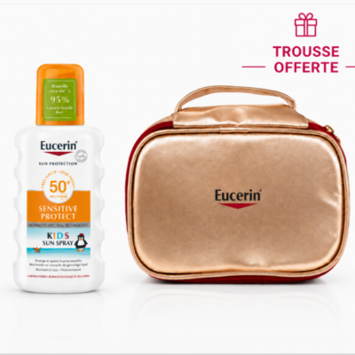 Eucerin Sun Protection Sensitive Protect Kids SPF50+ Spray 200mL + Trousse Offerte