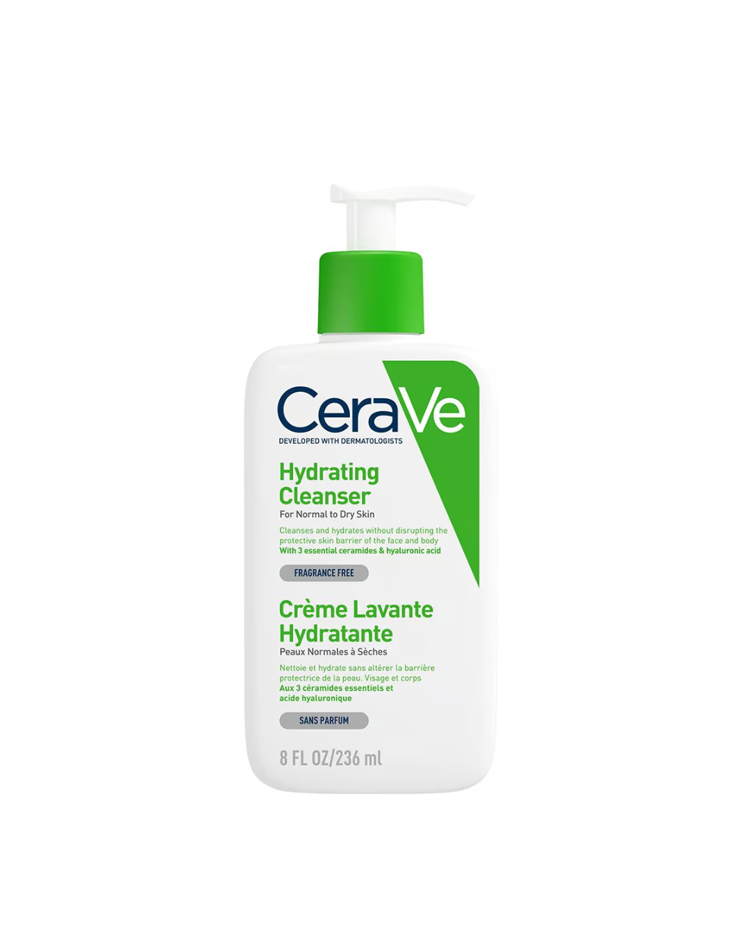 CERAVE CRÈME LAVANTE HYDRATANTE 236 ML