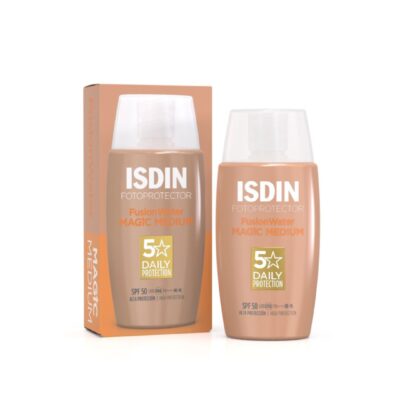 ISDIN ÉCRAN SOLAIRE FUSION WATER MAGIC TEINTE Medium SPF50+ 50ML