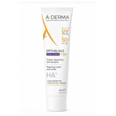 A-DERMA Epitheliale A.H Ultra SPF50+ Crème Réparatrice Protectrice 40 mL