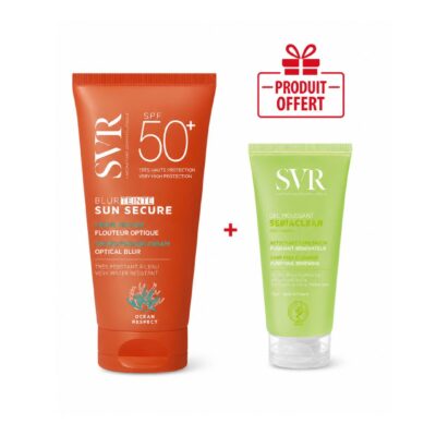 Svr Sun Secure Blur teinté SPF50+ 50 ml +Sebiaclear Gel Moussant (Offert)