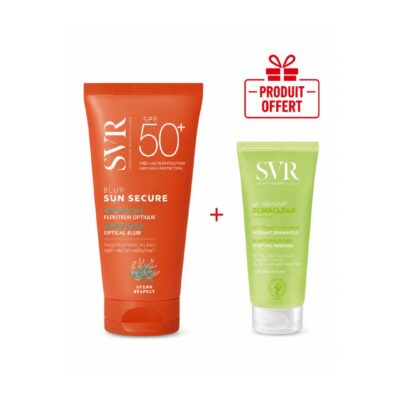 SVR ECRAN SUN SECURE BLUR INVISIBLE SPF50 50mL + Sebiaclear Gel Moussant (Offert)