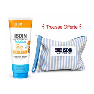 ISDIN PHOTOPROTECTEUR Gel Crème Kids SPF50 250 ML + Trousse Offerte