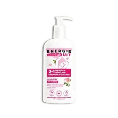 ENERGIE FRUIT MASQUE 2EN1 MONOÏ, ROSE ET ARGAN – KERATINE VEGETALE 300ML