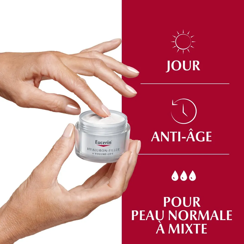 EUCERIN HYALURON-FILLER + VOLUME-LIFT Soin de Jour Peau Sèche