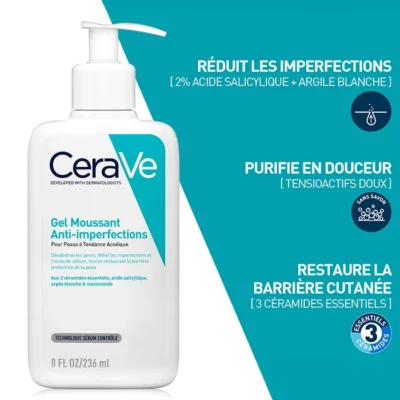 CERAVE GEL MOUSSANT ANTI IMPERFECTIONS 236ML