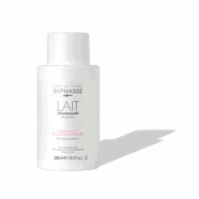 BYPHASSE Lait Démaquillant Vit E et Provit B5 500mL