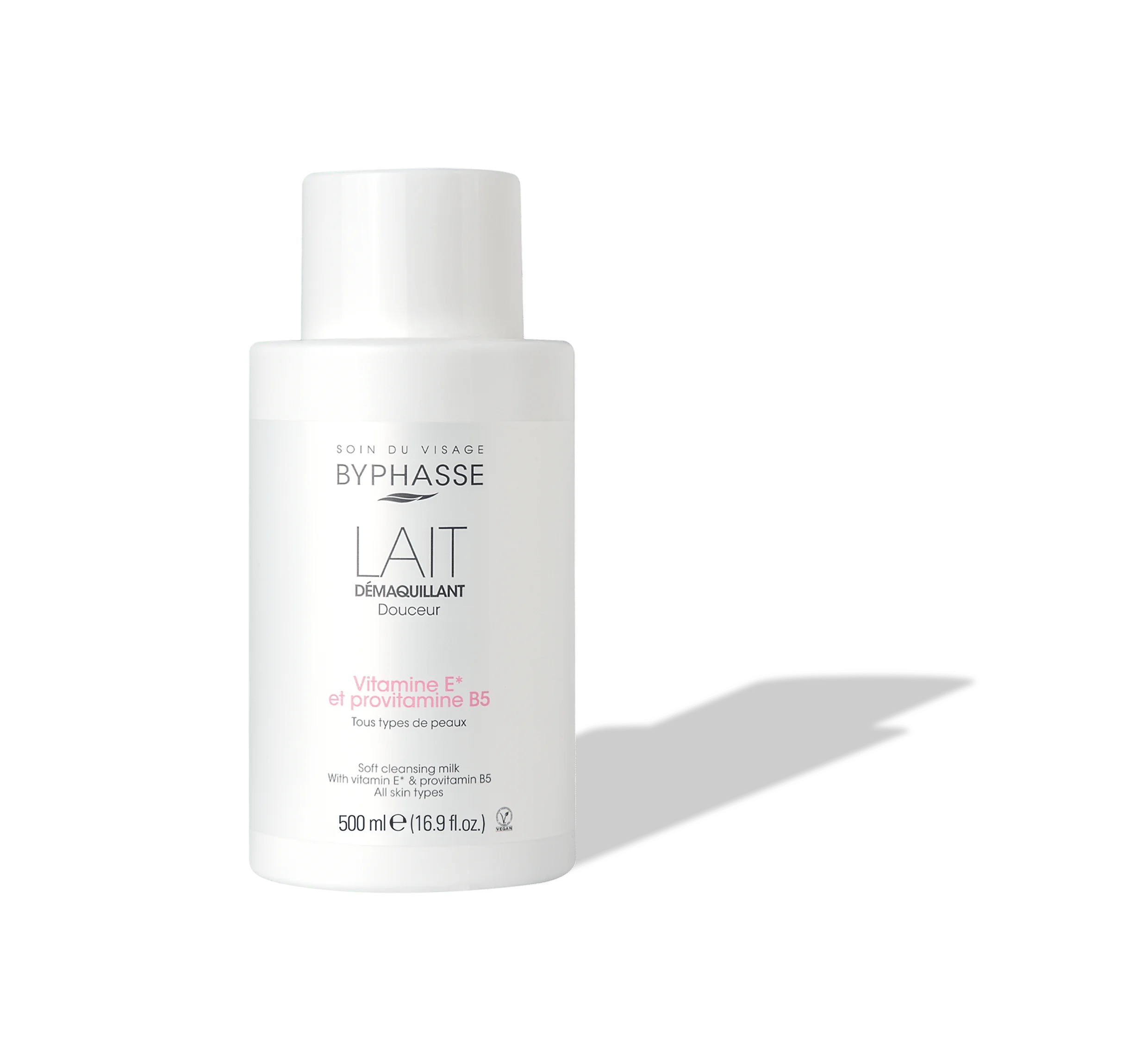 BYPHASSE Lait Démaquillant Vit E et Provit B5 500mL