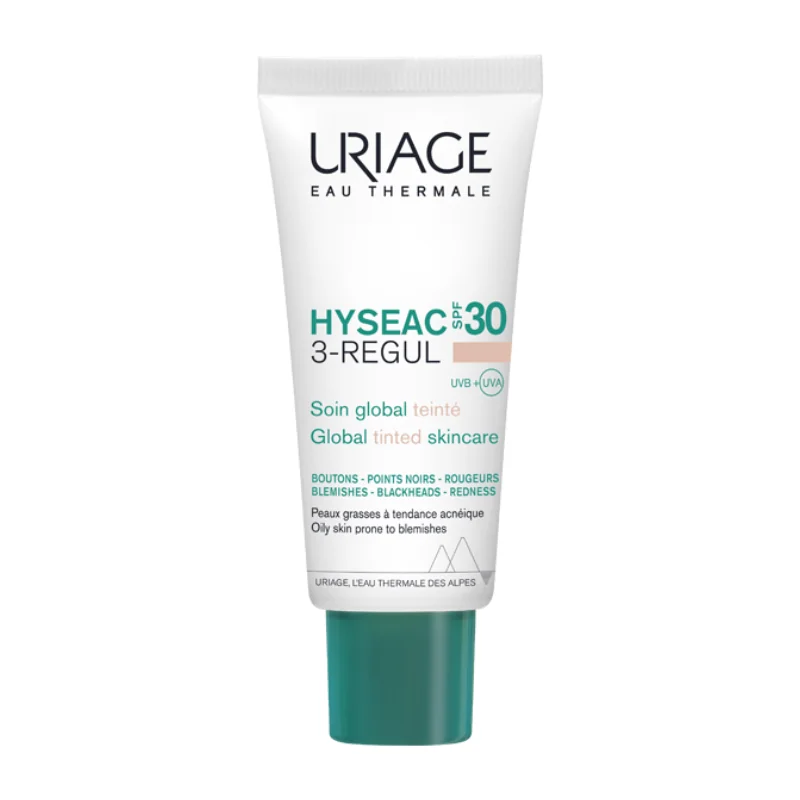 URIAGE HYSEAC 3 Régul Soin Global Teinté SPF50 Peaux Grasses à Imperfections 40ML