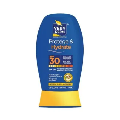 VERYDERM LAIT SOLAIRE PROTEGE & HYDRATE SPF30+ 200ML