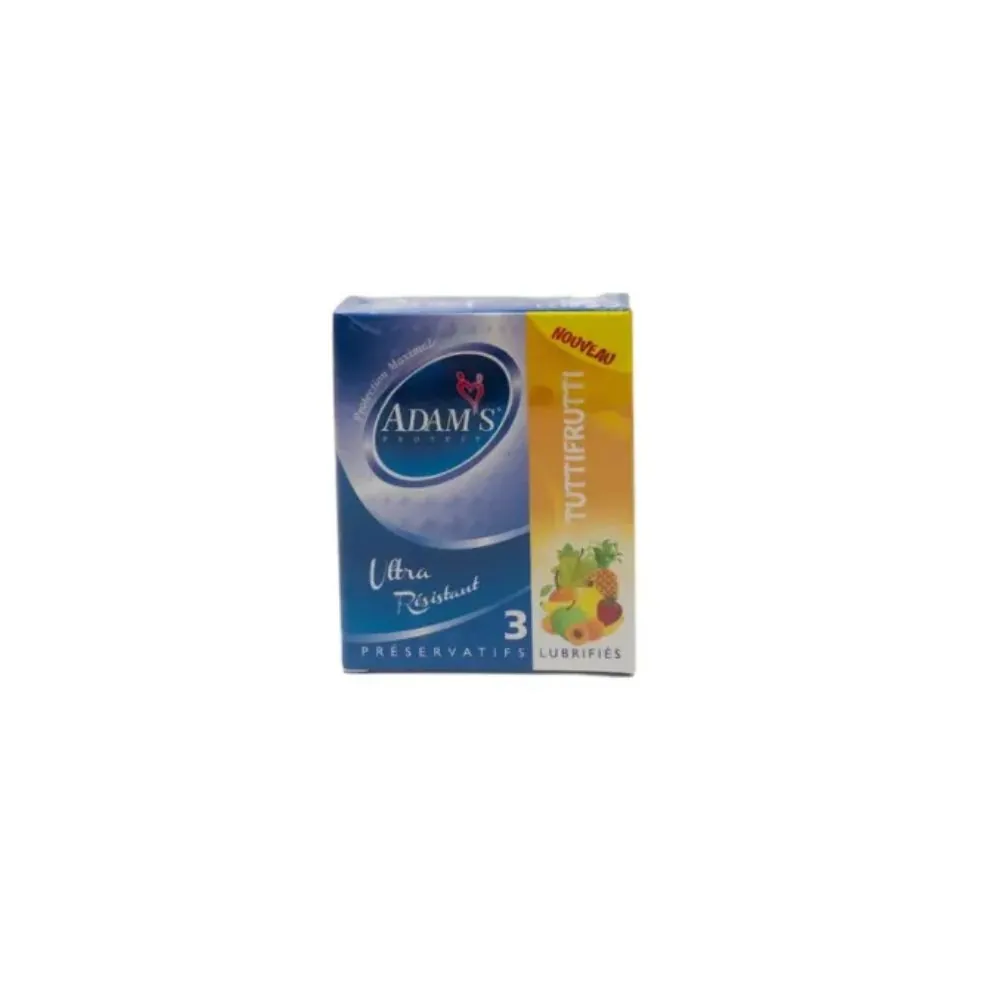 Adams Protect paquet de 3 préservatifs tuttifrutti