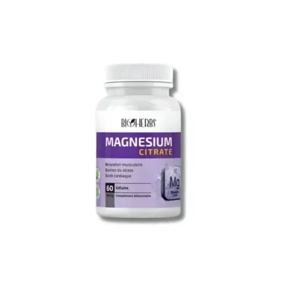 BIOHERBS – MAGNESIUM CITRATE 60 GELULES
