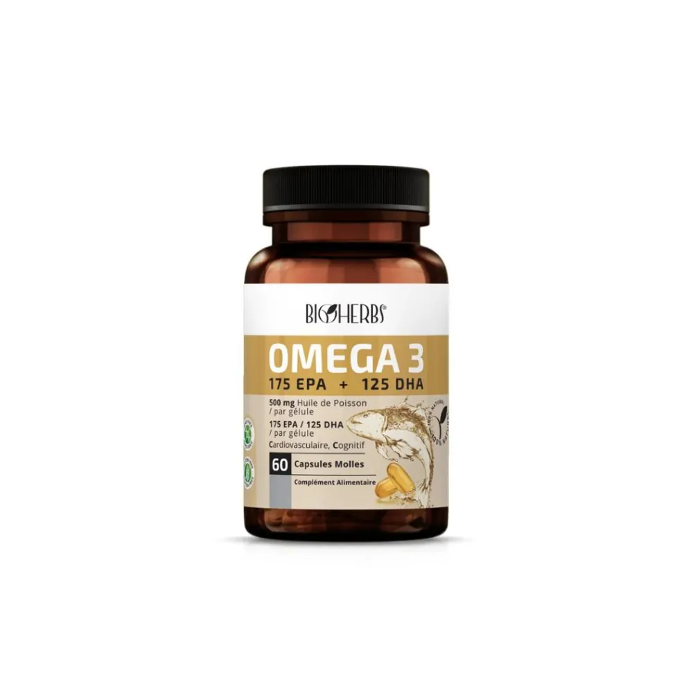 BIOHERBS OMEGA 3 60 CAPSULES