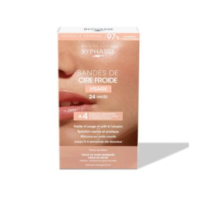 BYPHASSE Bandes De Cire Froide Visage & Zones Intimes 24 Pièces