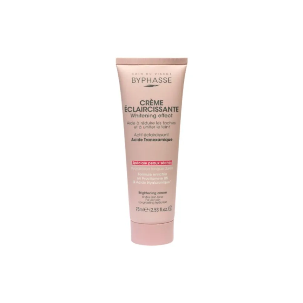 BYPHASSE CREME VISAGE ECLAIRCISSANTE WHITENING EFFECT SPECIALE PEAUX SECHES 75ML