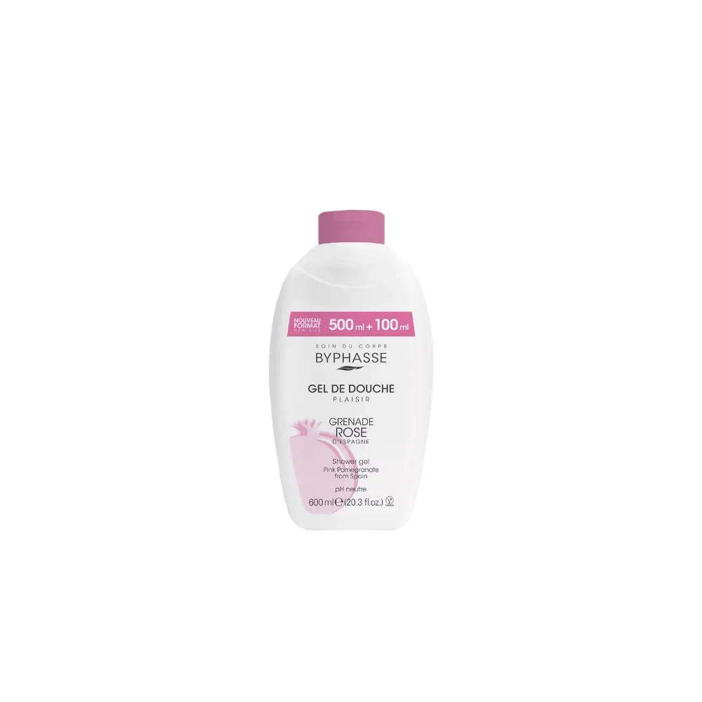 BYPHASSE GEL DE DOUCHE GRENADE ROSE 600ML