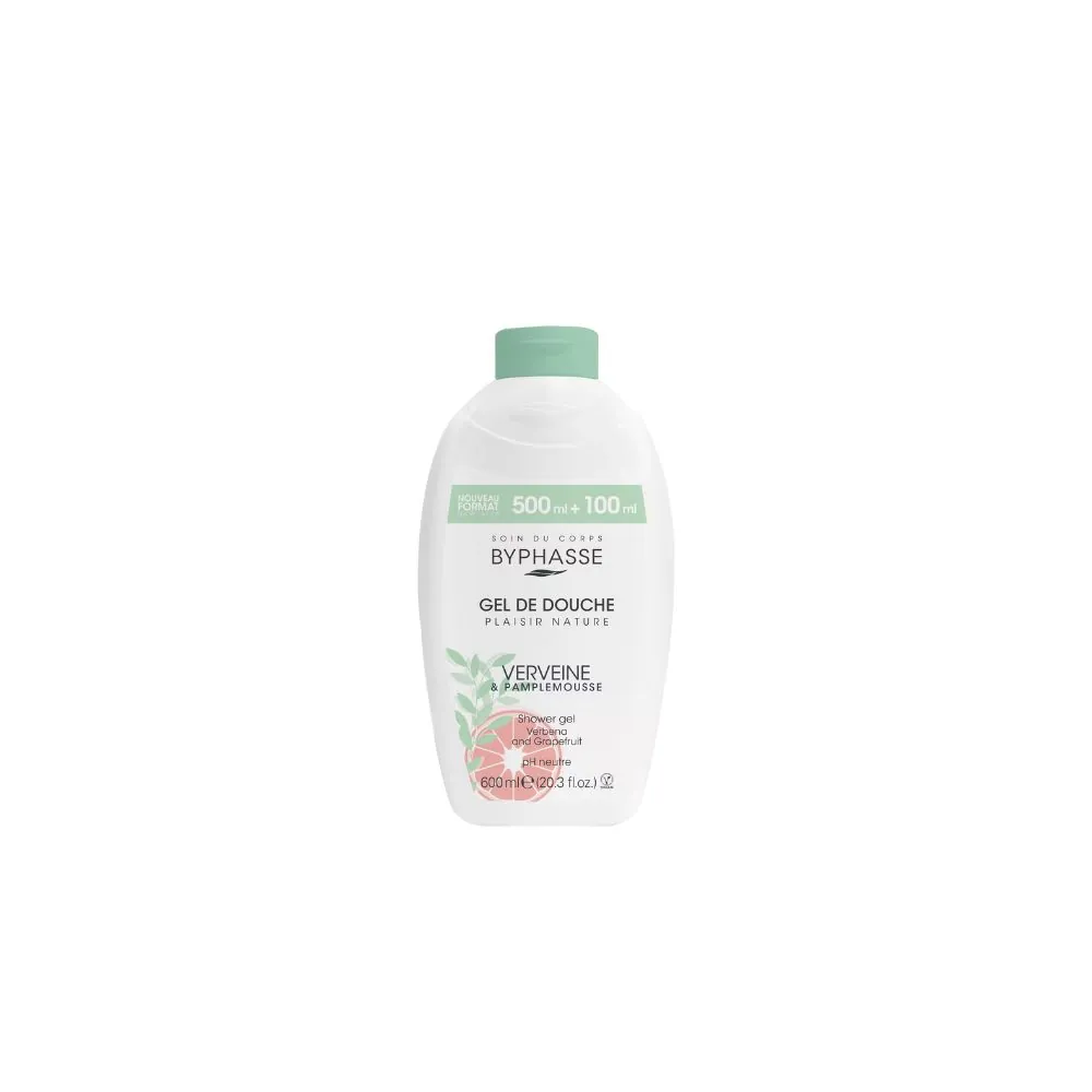 BYPHASSE Gel Douche Verveine Pamplemousse 600mL
