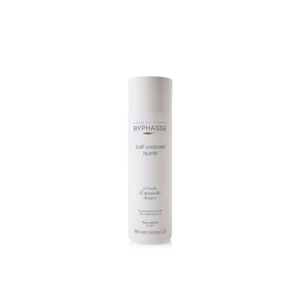 BYPHASSE Lait Corporel Nutritif à l'Huile d'Amande Douce 500mL