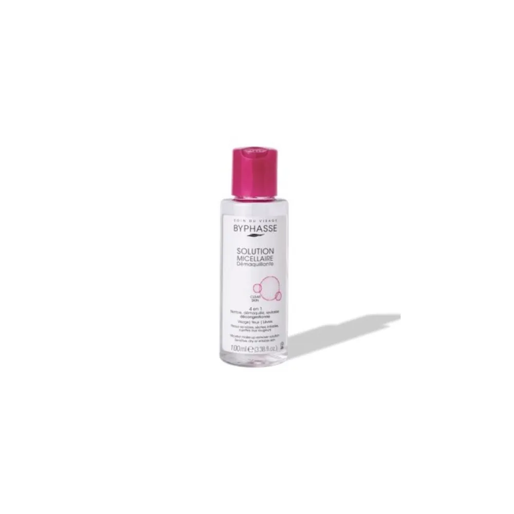 BYPHASSE Solution Micellaire Démaquillante 4en1 Peau Sensible 100mL