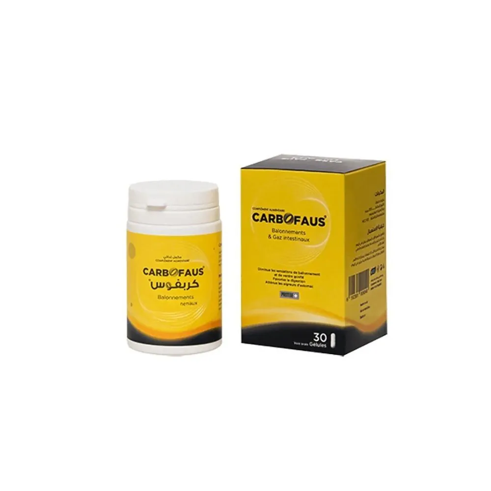 CARBOFAUS BALLONNEMENTS ET GAZ INTESTINAUX 30 GELULES