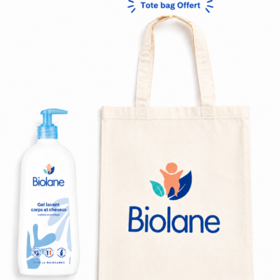 Biolane Gel Corps et Cheveux 2en1 750mL + Tote Bag Offert