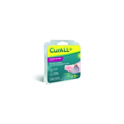 CurALL Coussinet Plantaire+Tissu Anti-Dérapant Bas Taille L B/2