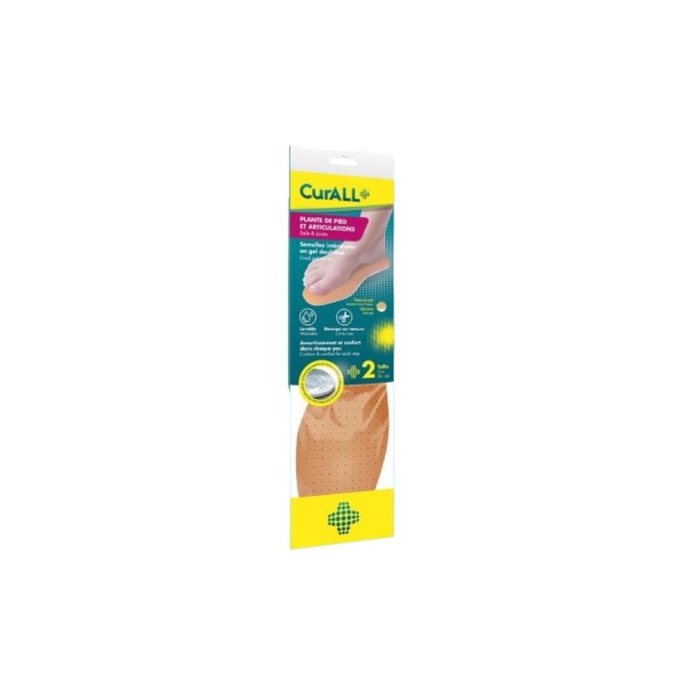 CurALL Semelles en Gel Doublées T 35-46