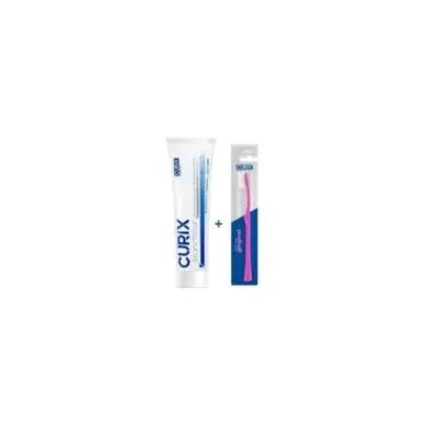 CURIX Dentifrice blancheur + Brosse à Dents Gratuite