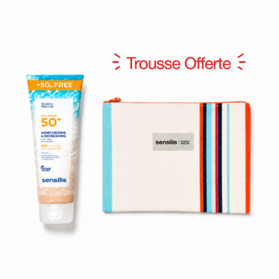 SENSILIS Gel Crème Hydratant Rafraîchissant SPF50+ 250mL + Trousse Offerte