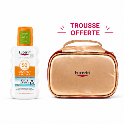Eucerin Sun Protection Sensitive Protect Kids SPF50+ Spray 200mL + Trousse Offerte