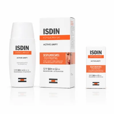 ISDIN FOTOULTRA 100 Activ Unify Dépigmentant Invisible SPF 50+ 50ML +Mini Dose 2mL