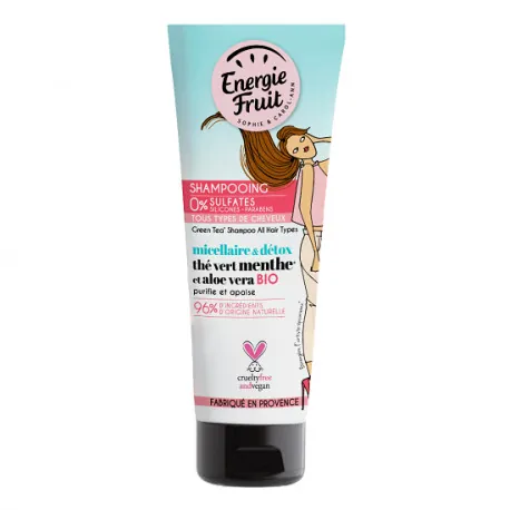 ENERGIE FRUIT SHAMPOING THE A LA MENTHE ET ALOE VERA MICELLAIRE