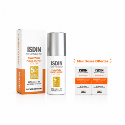 ISDIN FOTOPROTECTOR Fusion Water Magic Repair Color SPF50 50mL + 2 Mini Doses 2mL Offertes