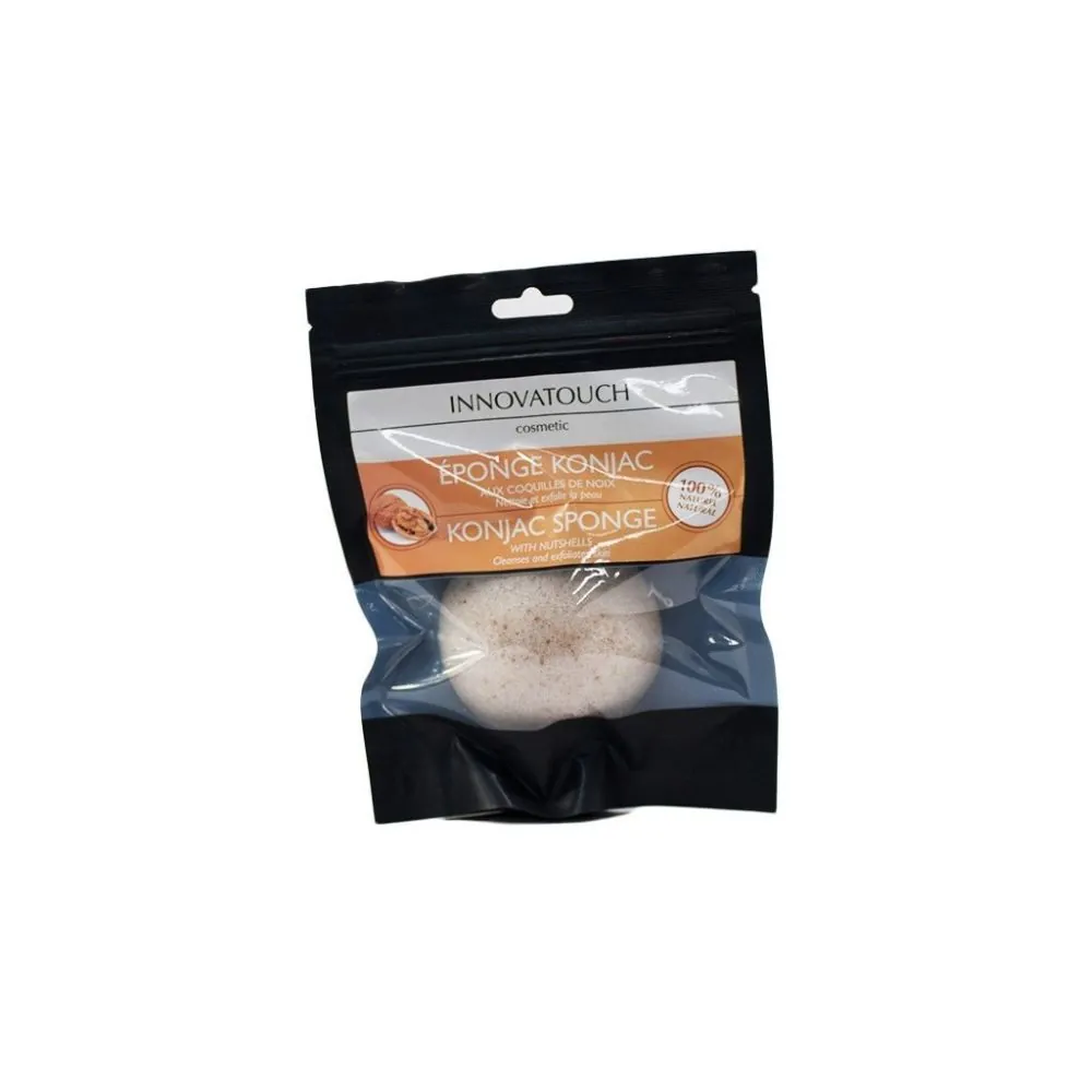 INNOVATOUCH EPONGE KONJAC AUX COQUILLES DE NOIX