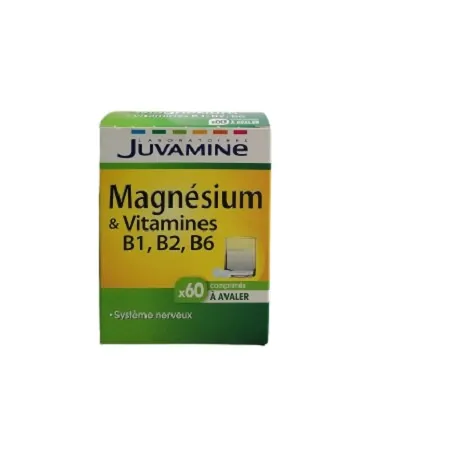 JUVAMINE MAGNESIUM & VITAMINES B6 B2 B1 60 COMPRIMES