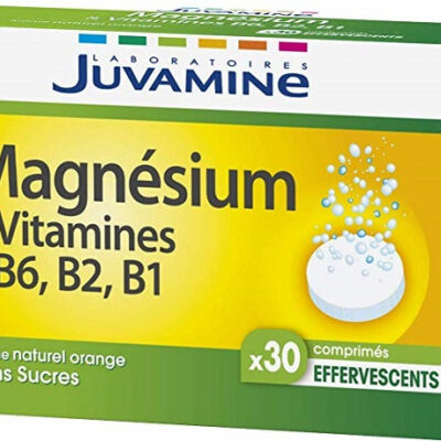 JUVAMINE MAGNESIUM & VITAMINES B6 B2 B1 30 COMPRIMES EFFERVESCENTS