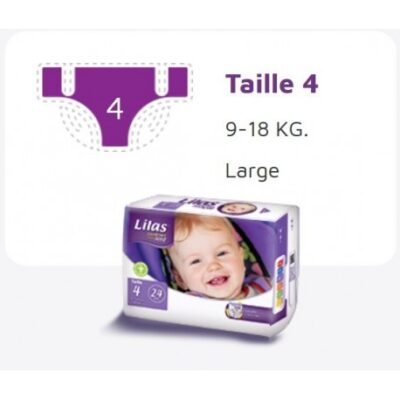 Lilas Couches BB 9-18 Kg Confort Max Actif 24 pièces