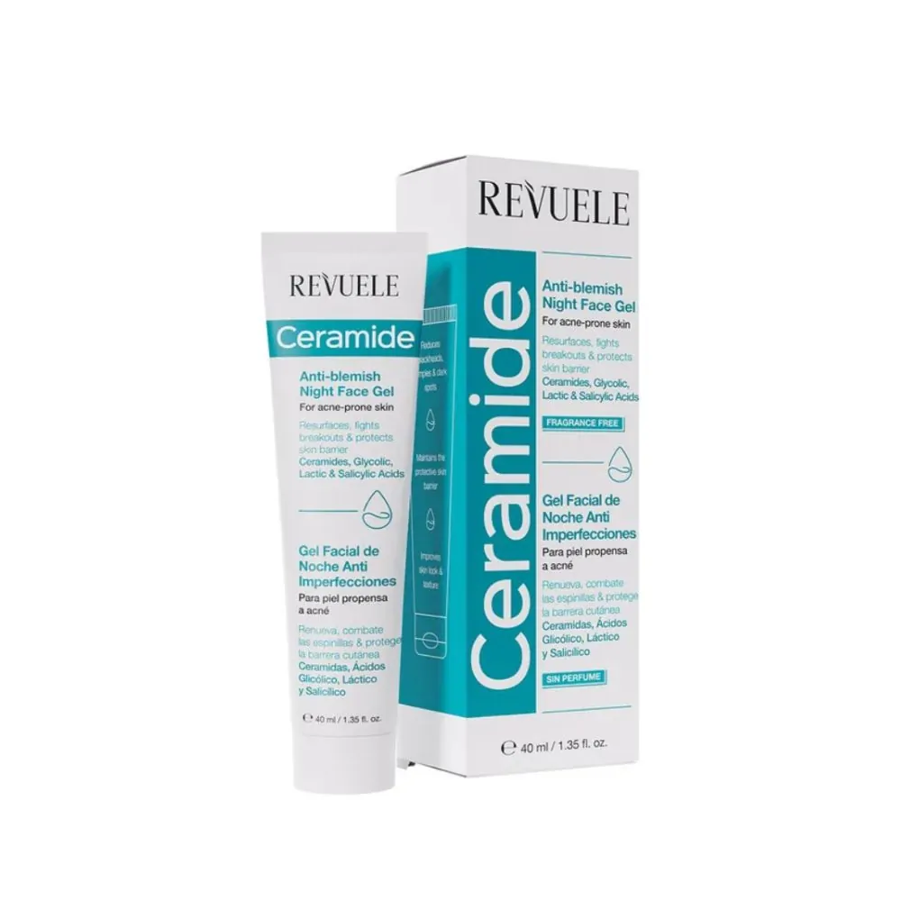 REVUELE CERAMIDE GEL VISAGE DE NUIT ANTI IMPERFECTION 40ML